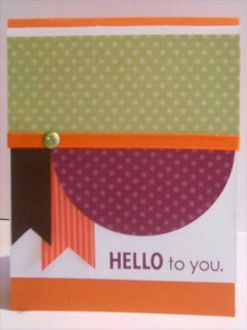 Color Block Card Sketch Sample