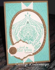 Card Sketch sample by Carolyn