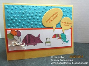 Paper Craft Crew Card Sketch #99 deisgn team sample by Stacey Tomkowiak