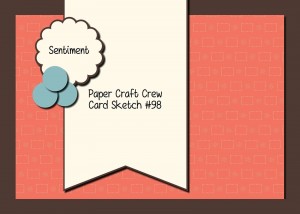 Paper Craft Crew Card Sketch #98