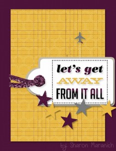Paper Craft Crew Card Sketch creation by Design Team Member, Sharon Maranich