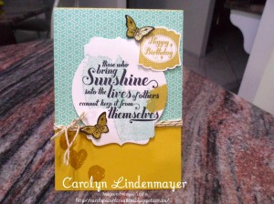 Paper Craft Crew Card Sketch #99 deisgn team sample by Carolyn