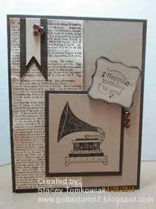 Paper Craft Crew Card Sketch #102 Design Team submission by Stacey Tomkowiak
