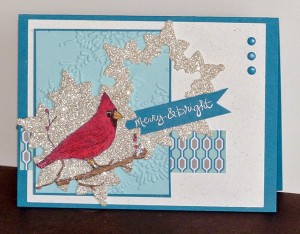 Merry and Bright cardinal