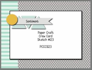 Paper Craft Crew Card Sketch 123 #papercraftcrew #stampinup #cardsketch