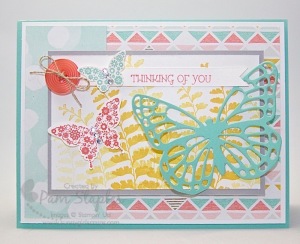 Paper Craft Crew Card Sketch #123 design team submission by Pam Staples. #stampinup #papercrafts #pamstaples #sunnygirlscraps