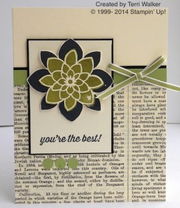 Paper Craft Crew Card Sketch #128 design team submission by Terri Walker. #stampinup #papercraftcrew #terriwalker