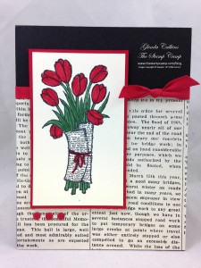 Paper Craft Crew Card Sketch #127 design team submission by Glenda Calkins. #stampinup #papercrafts