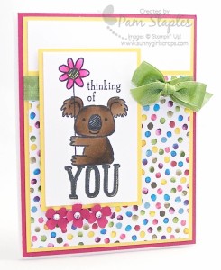 Paper Craft Crew Card Sketch #128 design team submission by Pam Staples. #stampinup #papercrafts #pamstaples #sunnygirlscraps