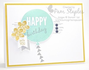 Paper Craft Crew Card Sketch #129 design team submission by Pam Staples. #stampinup #papercrafts #pamstaples #sunnygirlscraps