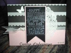 Paper Craft Crew Card Sketch #135 design team submission by Carolyn Lindenmayer. #stampinup