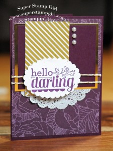 Paper Craft Crew Card Sketch #137 design team submission by Crystal Komara. #stampinup #papercraftcrew #crystalkomara