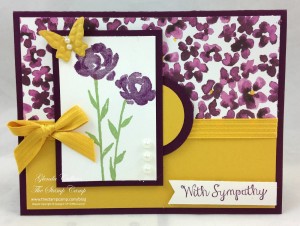 Paper Craft Crew Card Sketch #135 design team submission by Glenda Calkins. #stampinup #papercrafts #glendacalkins