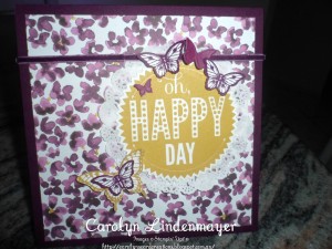 Paper Craft Crew Card Sketch #142 design team submission by Carolyn Lindenmayer. #stampinup