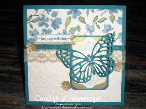 Paper Craft Crew Card Sketch #139 design team submission by Carolyn Lindenmayer. #stampinup