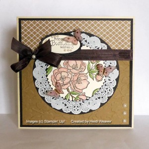 Paper Craft Crew Card Sketch #139 design team submission by Heidi Weaver. #stampinup #papercraftcrew #heidiweaver