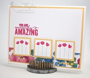 Paper Craft Crew Card Sketch #141 design team submission by Pam Staples. #stampinup #papercrafts #pamstaples #sunnygirlscraps