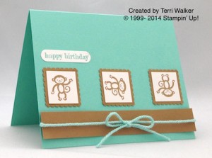 Paper Craft Crew Card Sketch #141 design team submission by Terri Walker. #stampinup #papercraftcrew #terriwalker