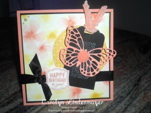 Paper Craft Crew Card Sketch #145 design team submission by Carolyn Lindenmayer. #stampinup