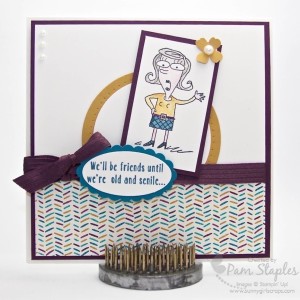 Paper Craft Crew Card Sketch #145 design team submission by Pam Staples. #stampinup #papercrafts #pamstaples #sunnygirlscraps