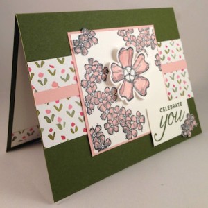 Paper Craft Crew Card Sketch #151 design team submission by Terri Walker. #stampinup #terriwalker