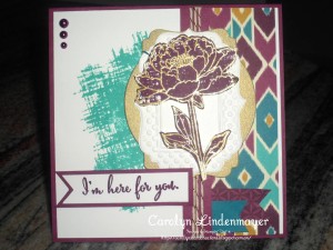 Paper Craft Crew Card Sketch #148 design team submission by Carolyn Lindenmayer. #stampinup