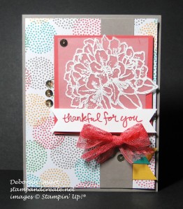 Paper Craft Crew Card Sketch #148 design team submission by Deborah Smart. #stampinup #papercraftcrew #deborahsmart