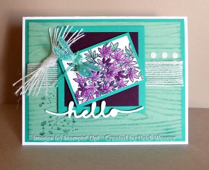 Paper Craft Crew Card Sketch #150 design team submission by Heidi Weaver. #stampinup #papercraftcrew #heidiweaver