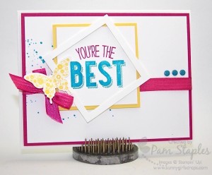 Paper Craft Crew Card Sketch #150 design team submission by Pam Staples. #stampinup #papercrafts #pamstaples #sunnygirlscraps