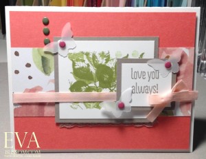 Paper Craft Crew Card Sketch #151 design team submission by Eva Bussom. #stampinup #papercraftcrew #evabussom