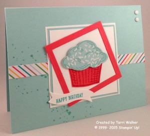 Paper Craft Crew Card Sketch #150 design team submission by Terri Walker. #stampinup #terriwalker