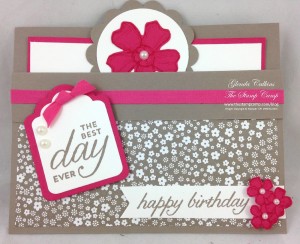 Paper Craft Crew Card Sketch #153 design team submission by Glenda Calkins. #stampinup #papercrafts #glendacalkins