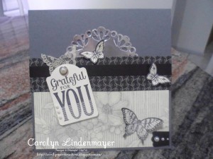 Paper Craft Crew Card Sketch #153 design team submission by Carolyn Lindenmayer. #stampinup