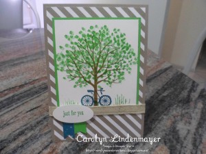 Paper Craft Crew Card Sketch #155 design team submission by Carolyn Lindenmayer. #stampinup
