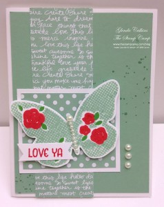 Paper Craft Crew Card Sketch #152 design team submission by Glenda Calkins. #stampinup #papercrafts #glendacalkins