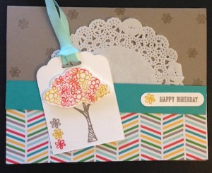 Paper Craft Crew Card Sketch #153 design team submission by Terri Walker. #stampinup #terriwalker