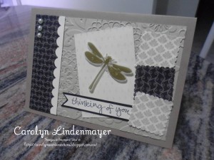 Paper Craft Crew Card Sketch #156 design team submission by Carolyn Lindenmayer. #stampinup