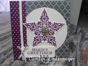 Paper Craft Crew Card Sketch #157 design team submission by Carolyn Lindenmayer. #stampinup