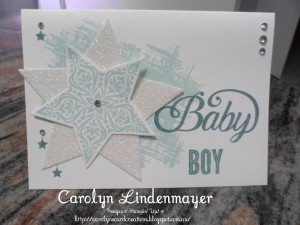 Paper Craft Crew Card Sketch #159 design team submission by Carolyn Lindenmayer. #stampinup