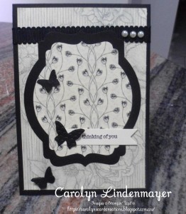 Paper Craft Crew Card Sketch #158 design team submission by Carolyn Lindenmayer. #stampinup