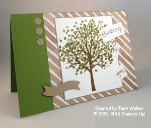 Paper Craft Crew Card Sketch #156 design team submission by Terri Walker. #stampinup #papercraftcrew #terriwalker