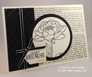 Paper Craft Crew Card Sketch #157 design team submission by Terri Walker. #stampinup #papercraftcrew #terriwalker