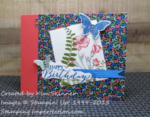 Paper Craft Crew Card Sketch #156 design team submission by Kim Skinner. #stampinup #papercraftcrew #kimskinner