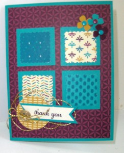 Paper Craft Crew Challenge #165 design team submission by Janice Rosenthal. #stampinup #papercraftcrew #janicerosenthal