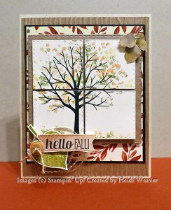 Paper Craft Crew Challenge #165 design team submission by Heidi Weaver. #stampinup #papercraftcrew #heidiweaver
