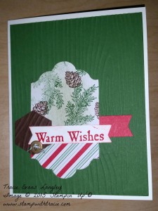 Paper Craft Crew Card Sketch design team submission by Tracie Langley. #stampinup #tracielangley