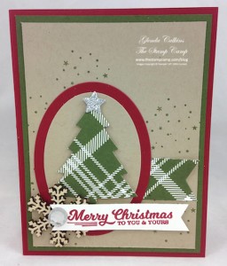 Paper Craft Crew Card Sketch design team submission by Glenda Calkins. #stampinup #papercrafts #glendacalkins