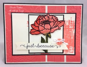Paper Craft Crew Card Sketch design team submission by Glenda Calkins. #stampinup #papercrafts #glendacalkins