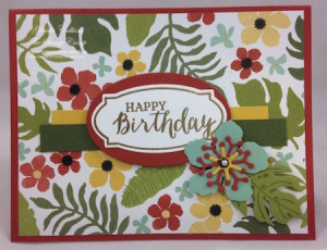 Paper Craft Crew Card Sketch design team submission by Glenda Calkins. #stampinup #papercrafts #glendacalkins
