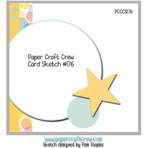 Paper Craft Crew Challenge 176. #papercraftcrew #cardsketch